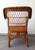 Vintage Armchair in Woven Rattan For Sale - Image 6 of 10