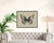 Contemporary Modern Butterfly Large Canvas Print in Black Frame Color-Way 8 For Sale - Image 3 of 3