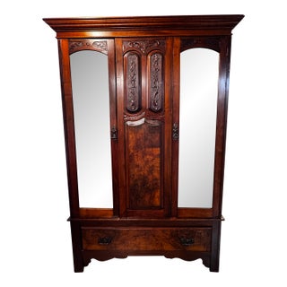 Early 19th Century Victorian Mahogany Wardrobe For Sale