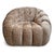 Textile Modern Tufted Mushroom Velour Swivel Chair For Sale - Image 7 of 12