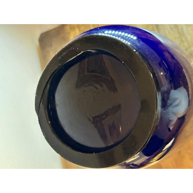 Blue Opaline Glass Vase from Venini, 1986 For Sale - Image 11 of 15