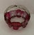 Victorian 1950’s Mid-Century Cranberry Floral Glass Basket Attributed to Westmoreland For Sale - Image 3 of 8