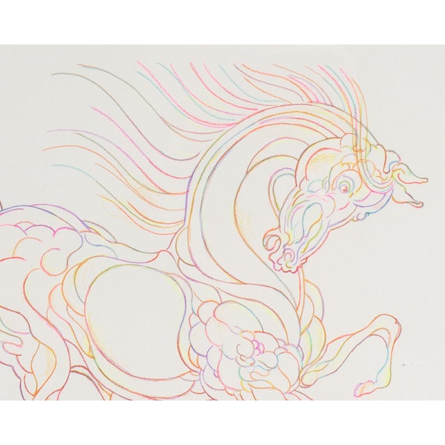 Contemporary 2018 Pencil Study Drawing of a Horse by Guillaume Azoulay For Sale - Image 3 of 8