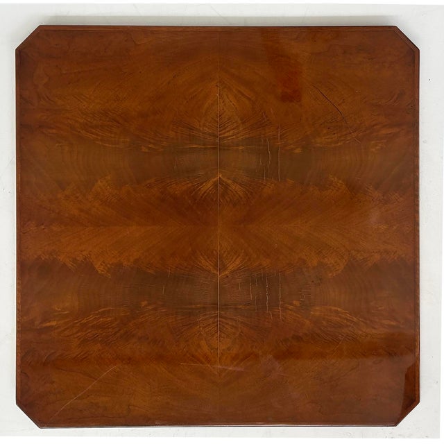 French Art Deco Flip-Top Mahogany Game Table, Porteneuve Attributed, Circa 1940s For Sale - Image 9 of 13