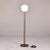 Bespoke Split Globe Glass Floor Lamps With Dark Brass Base - Pair For Sale - Image 10 of 10