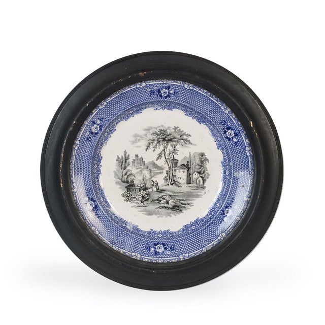 Antique Porcelain Plates by Primavesi and Sons, 1860 For Sale - Image 4 of 5