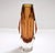 Large Faceted Amber and Clear Formia Sommerso Murano Glass Vase, Italy, 1970s For Sale - Image 13 of 18