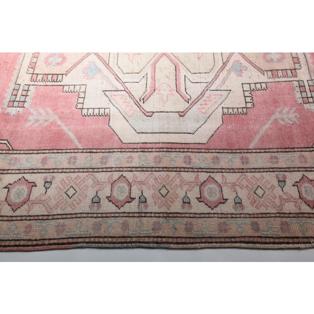 1980s Medallion Design Vintage Turkish Rug Carpet-10' 6'' X 7' 11'' For Sale - Image 12 of 12