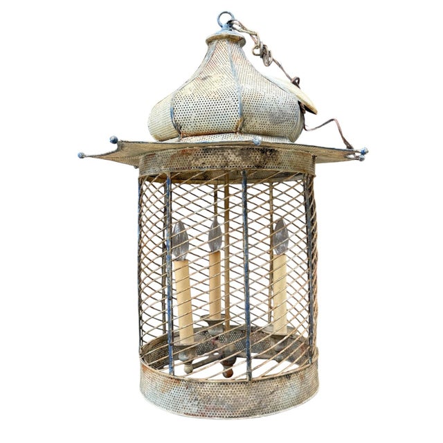 Metal Late 20th Century Neirman Weeks Voliere Pagoda Lantern For Sale - Image 7 of 11
