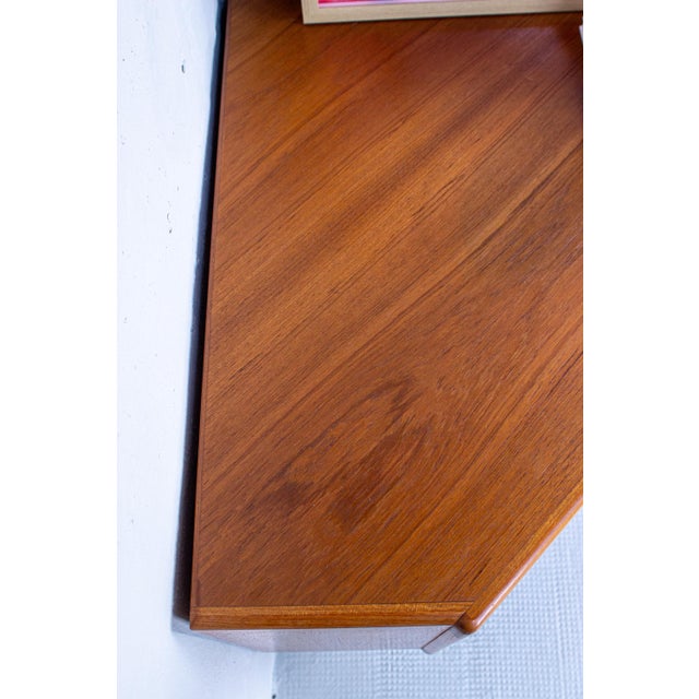Mid-Century Danish Teak Corner Chest of Drawers from Dyrlund, 1960s For Sale - Image 11 of 16
