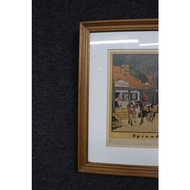 Framed 1908 Spread Eagle Inn Historical Print by Robert Smith Ale Brewing Co. For Sale - Image 11 of 11