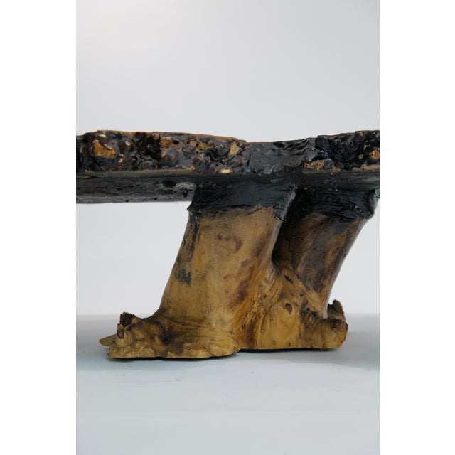 California Buckeye Burlwood Cocktail Table by Mountain Craft, 1970s For Sale - Image 4 of 18