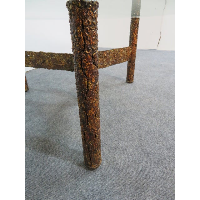 Silas Seandel Silas Sendel Brutalist Torch Cut Coffee Table For Sale - Image 4 of 5