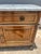 French 19th Century Louis XVI Walnut Carrara Marble Top Two Door Buffet For Sale - Image 4 of 12