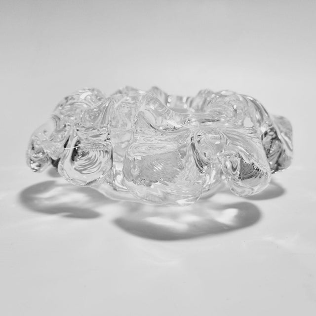 Vintage Crystal Krinolin Ashtray by Göran Wärff for Kosta Boda, 1970s For Sale - Image 6 of 16