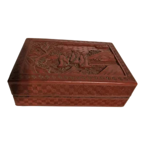 Antique Chinese Red Cinnabar Box