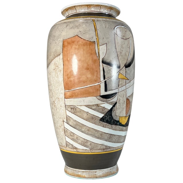 Vintage Picasso Cubist Style Ceramic Vase For Sale - Image 14 of 18