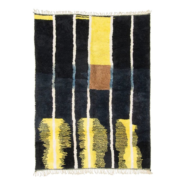 Hand-Knotted Wool Rug by Azele Studio For Sale