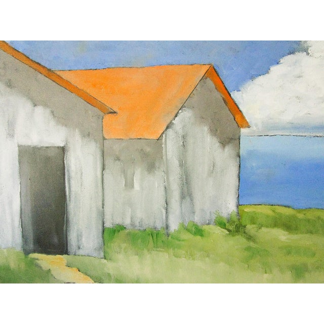 Contemporary North Shore Cottages 18x24 Lynne French California Pacific Seascape Landscape For Sale - Image 3 of 6