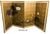 Japanese Vintage Japanese Byobu With Painted Lotus Flowers 4 Panels Folding Screen For Sale - Image 3 of 16