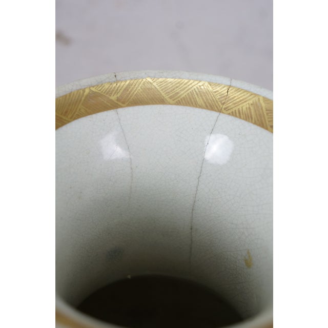 Antique 19th Century Chinese Qianjiang Porcelain Mantel Vase Urn 12" For Sale - Image 6 of 16