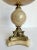 Almond 1960's Brass and Alabaster Stone Pedestal Bowl For Sale - Image 8 of 11