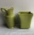 Four piece collection of vintage green pottery with two “USA” marks as well as one McCoy mark. The perfect opportunity for...