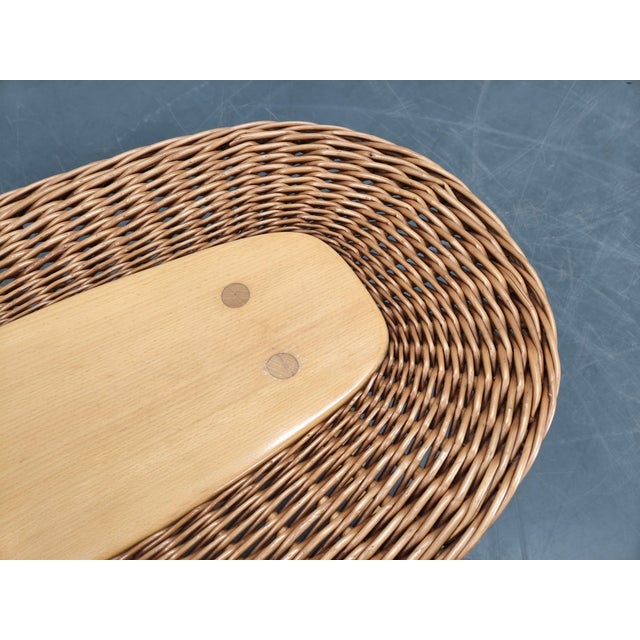 1970s Rattan Coffee Table by Jan Kalous, Czechoslovakia, 1970s For Sale - Image 5 of 12