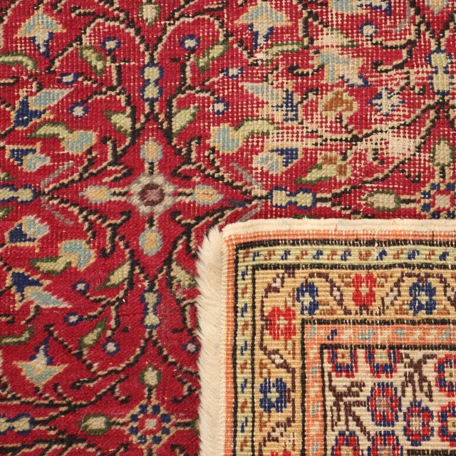 Antique Kaisery Rug in Cotton & Wool, Turkey For Sale - Image 9 of 12
