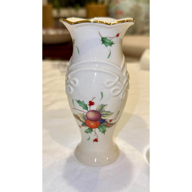 Lenox Lenox Tartan Holiday Mini Vases - S/3 - New in Box For Sale - Image 4 of 9