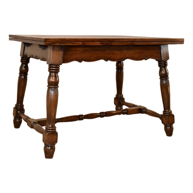 French Oak Draw-Leaf Table, Circa 1900 For Sale