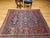 Late 19th Century Caucasian Soumak Rug, Handwoven Allover Geometric, Red & Blue, 5' x 7' For Sale In Chicago - Image 6 of 17