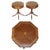 Mid-Century Modern Burr Oak Side or End Tables from Andrew Thompson, 1960s, Set of 2 For Sale