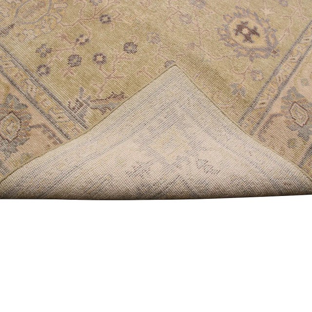 Green Rug & Kilim’s Oversized Traditional Cyrus Rug in Pistachio, 14x20 For Sale - Image 8 of 9