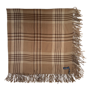 1990s Ralph Lauren Scottish Wool Plaid Throw or Shawl -