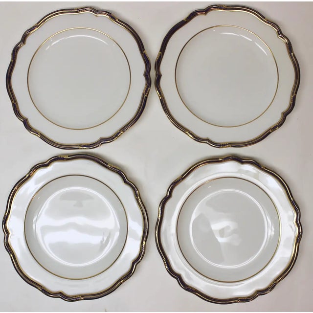 Mid 20th Century Set of Four English Copeland Dinner Plates For Sale In New York - Image 6 of 7