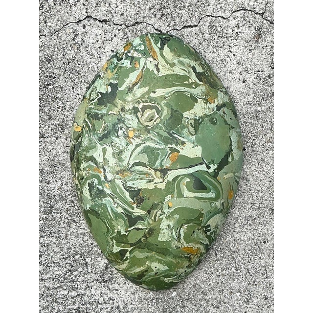 Early 21st Century Vintage Italian Scagliola Pigmented Plaster Turtle Shell For Sale - Image 5 of 12