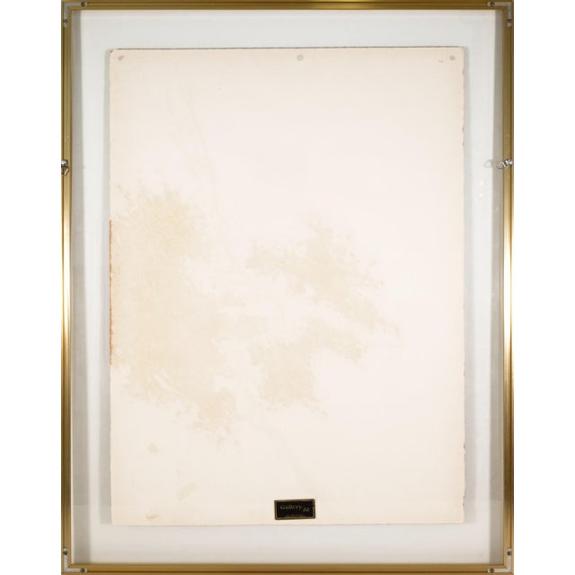 A striking modern abstract work by French printmaker Yannick Ballif, "Untitled (Orange Leaves)" combines expressive...