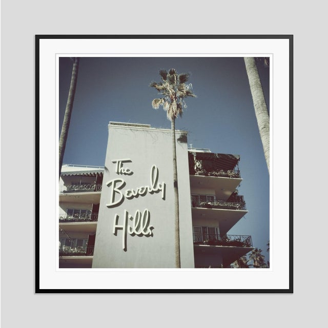 Modern Beverly Hills Hotel 1957 by Slim Aarons Framed C-Print For Sale - Image 3 of 3