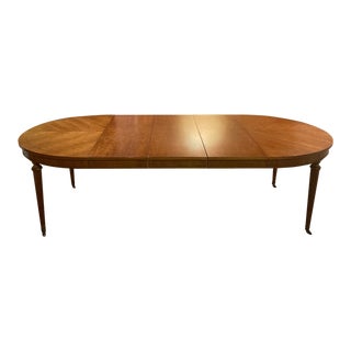 1960s Kindel Belvedere Cherry Dining Table With Expansion Leaves For Sale