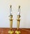 Stiffel Brass Torch Form Table Lamps—a Pair. Their clean silhouettes are very Modern — whether used in a Mid-century,...