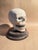 Ceramic Vintage Hand Painted Skull Light Up Lamp Halloween Decor For Sale - Image 7 of 11
