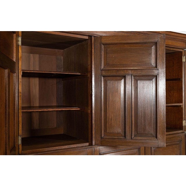 Large 19th Century English Oak Housekeepers Cupboard, 1895 For Sale - Image 10 of 18