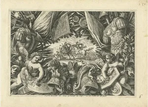 Lepautre, A Trophy of Arms, 1650, Print