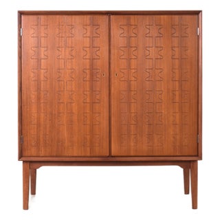 Mid-Century Modern Teak Highboard by Rastad & Relling for Eidsfjord Møbelfabrikk, 1950s For Sale
