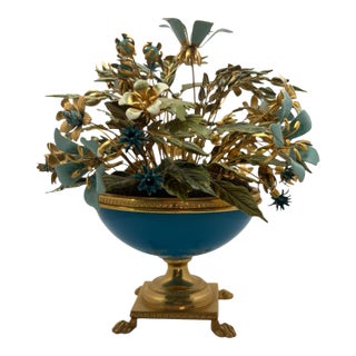 Vintage Gorham Jane Hutcheson “Fleurs Des Siecles” Enamel Floral Bouquet For Sale