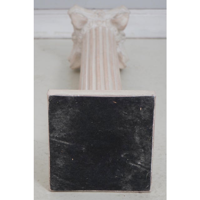Vintage Faux Marble Column Pedestal For Sale - Image 11 of 11