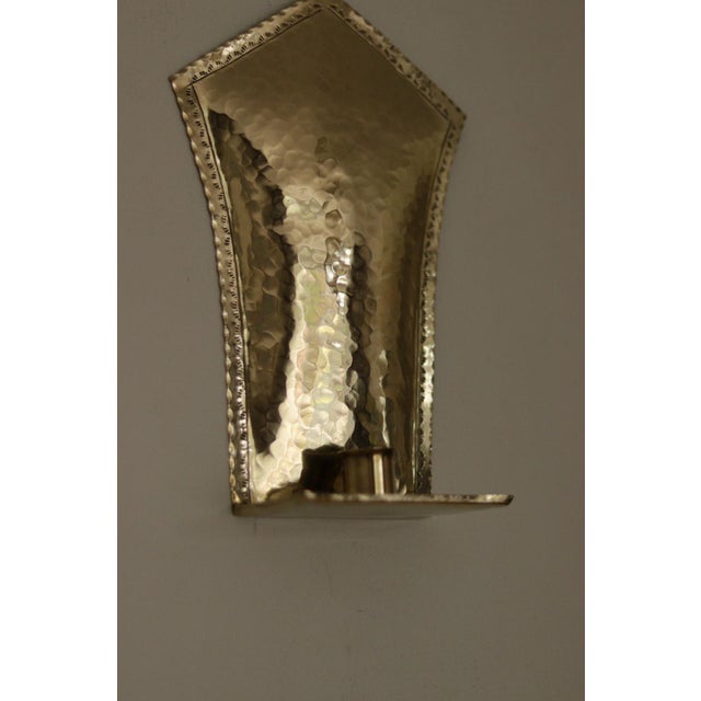 Gold Mid-Century Modern Swedish Brass Sconces, Set of 2 For Sale - Image 8 of 18