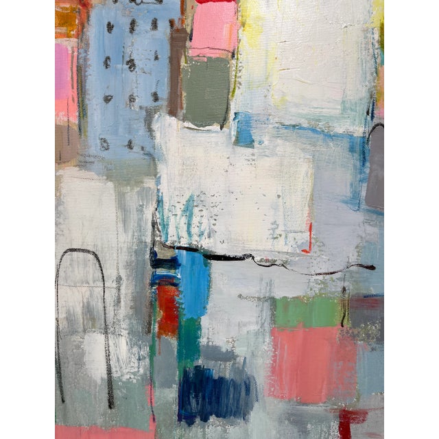 Wood Contemporary Abstract Original Oil Painting For Sale - Image 7 of 12