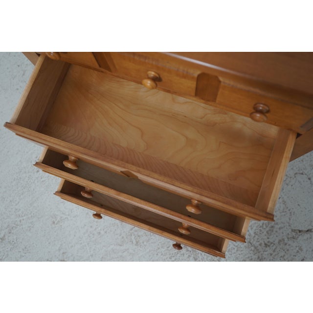 Pair Ethan Allen Country Colors Maple 4 Drawer Nightstands For Sale In Philadelphia - Image 6 of 17